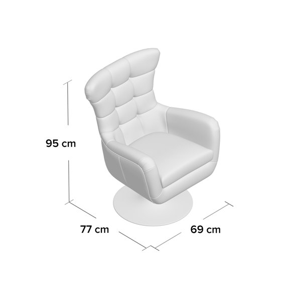 Havza swivel wingback online chair